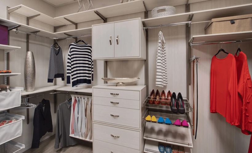 different products for closet storage systems- create your own closet design